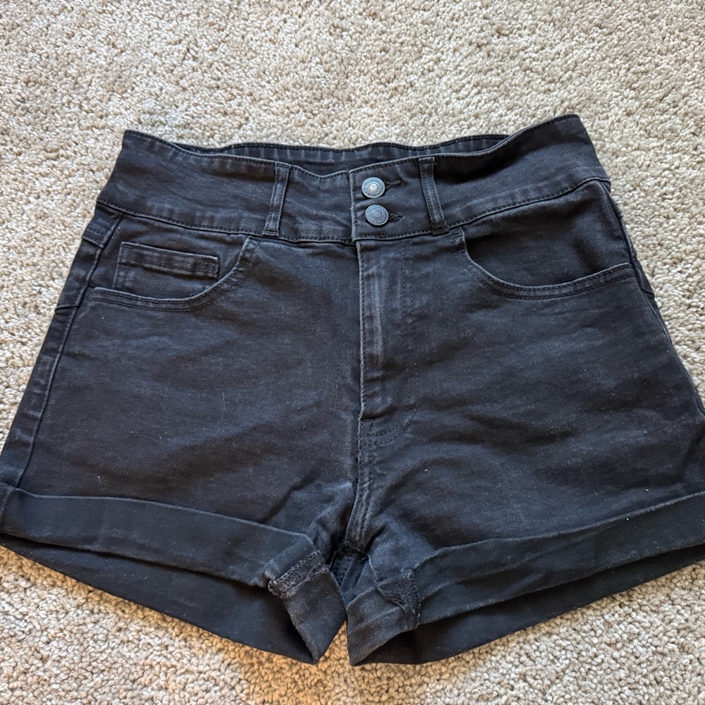 Forever 21 Black Jean Shorts